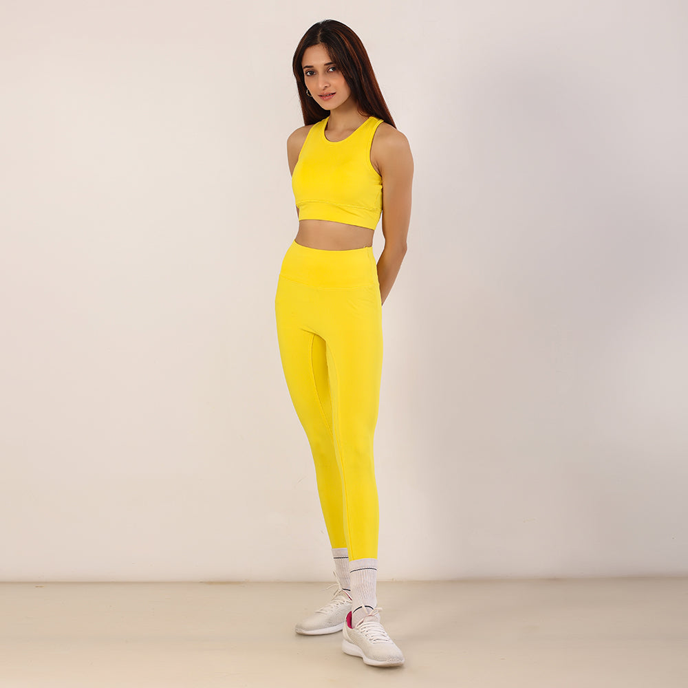 All Day Leggings – Lemon Yellow – Saa Active